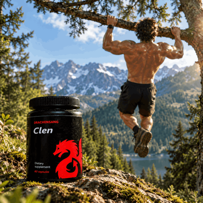 Clen 60 Kapseln von Drachensang mit rotem Drachen Logo – Geprüfte Reinheit für extreme Definitionsphasen und ambitionierten Kraftsport in Österreich