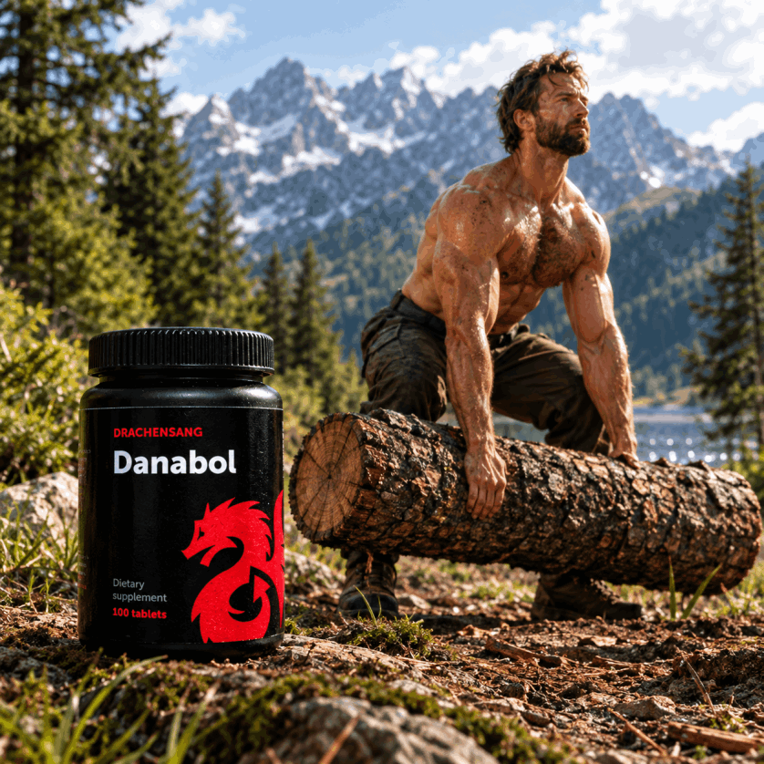Danabol 100 Tabletten von Drachensang mit rotem Drachen Logo – Geprüfte Reinheit für extremen Muskelaufbau und brachialen Kraftsport in Österreich