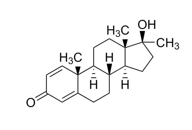 Strukturformel von Dianabol Wirkstoff Methandienon (Methandrostenolon) AT