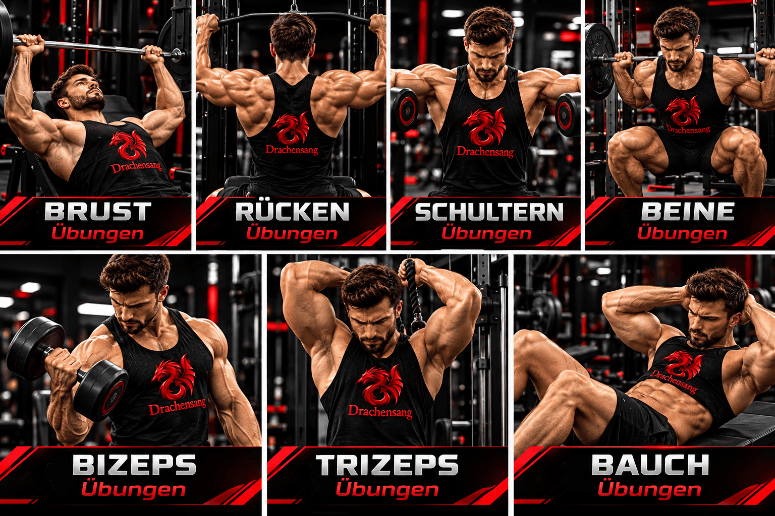 Trainingsübungen für Bodybuilding, Muskelaufbau und Kraft – Drachensang Academy Österreich